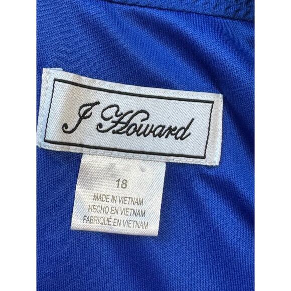 J. Howard Women's Sleeveless Sheath Embroidered dress; very stretchy; size 18, - Picture 3 of 13